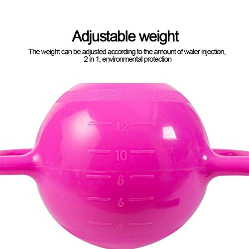 qiuqiu Kettle Bells, Kettle Bells De Peso Ajustable, Yoga Kettle Bells, Ladies Fitness Pesas Portátiles Llenas De Agua, Pilates Kettle Dumbbells