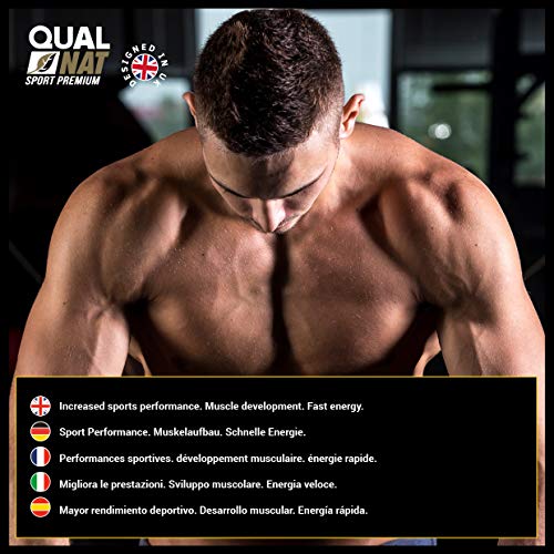 Qualnat, Testosterona Suplemento Deportivo, Aumenta la Masa Muscular, 120 Comprimidos