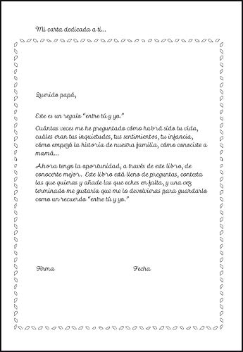 Querido papá - entre tú y yo: Cuéntame la historia de tu vida