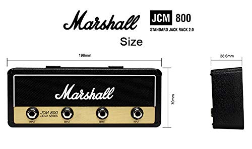 RAINBEAN Ganchos para Llaves Marshall Jack II Rack 2.0 JCM800 Guitarra Llavero Gancho Montaje en Pared