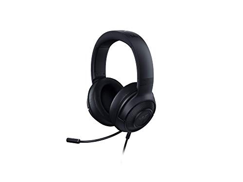 Razer Kraken x 7.1 Auriculares Gaming con Sonido Envolvente con Compatibilidad Multiplataforma, Ergónomico y ligero; 250 g peso, Color Negro