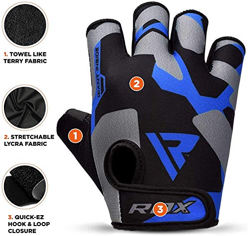 RDX Guantes Gimnasio Pesas Musculacion Guantes Culturismo Fitness Entrenamiento