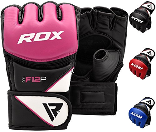 RDX MMA Guantes Maya Cuero Lucha Libre Sparring Artes Marciales Guantillas Entrenamiento Grappling