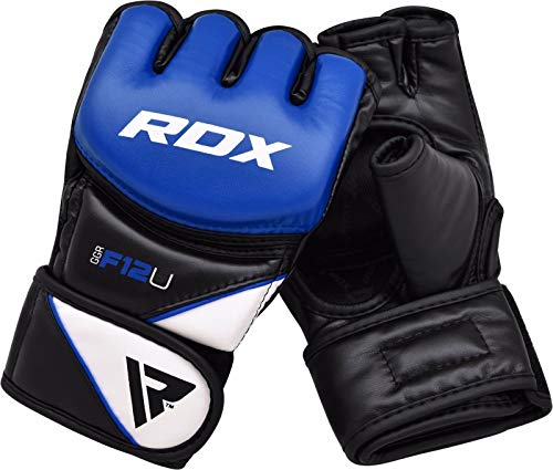 RDX MMA Guantes Maya Cuero Lucha Libre Sparring Artes Marciales Guantillas Entrenamiento Grappling