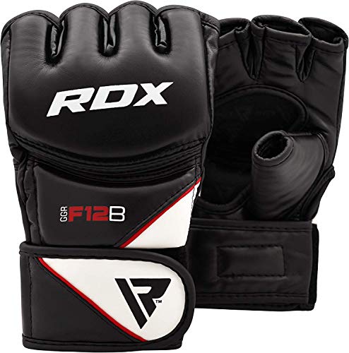 RDX MMA Guantes Maya Cuero Lucha Libre Sparring Artes Marciales Guantillas Entrenamiento Grappling