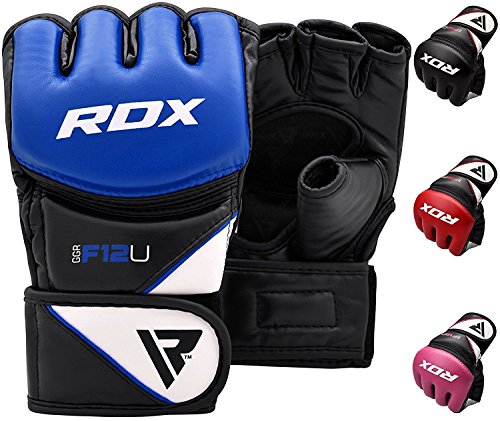 RDX MMA Guantes Maya Cuero Lucha Libre Sparring Artes Marciales Guantillas Entrenamiento Grappling