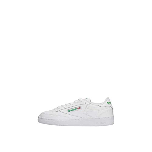 Reebok Club C 85, Zapatillas Deportivas para Interior Hombre, Blanco (Int / White / Green), 42.5 EU