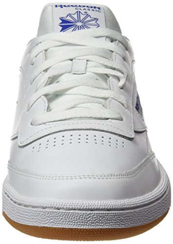 Reebok Club C 85, Zapatillas para Hombre, Blanco (INT White/Royal Gum), 43 EU