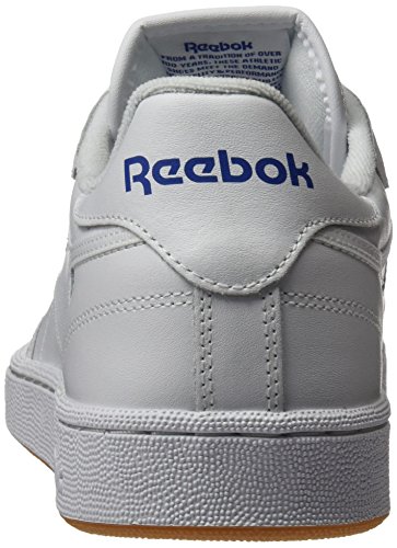 Reebok Club C 85, Zapatillas para Hombre, Blanco (INT White/Royal Gum), 43 EU