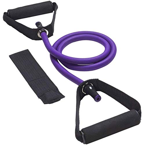 REEHUT Bandas Elásticas de Entrenamiento, Bandas de Resistencia para Fitness Cable de Ejercicio de Entrenamiento para Tonificación Muscular, Equipo de Ejercicio de Estiramientos para Yoga, Morado