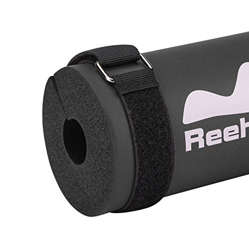 REEHUT Barbell Squat Pad - Almohadilla de protección ergonómica Avanzada para Cuello y Hombros para Sentadillas, Sentadillas y Empuje de Cadera - Negro