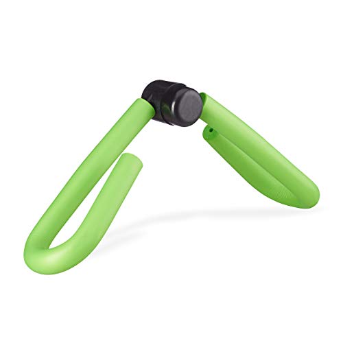 Relaxdays Máquina para piernas, Aparato de Deporte, Estimulador Muscular, Gomaespuma, Verde, Adultos Unisex, 10,5 x 47 x 19 cm