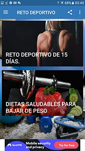 RETO DEPORTIVO DE 15 DIAS