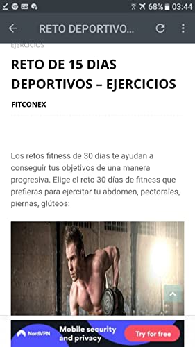 RETO DEPORTIVO DE 15 DIAS