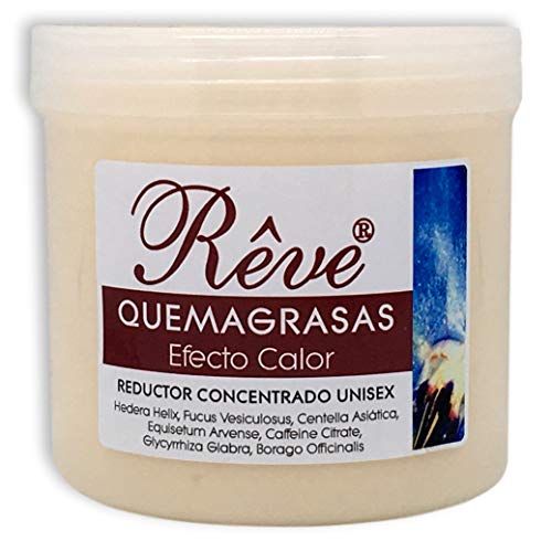 REVE Quemagrasas Efecto Calor - Gel de crema reafirmante adelgazante anticelulítica potente reductora de abdomen, caderas y glúteos para hombre y mujer de 500 ml.