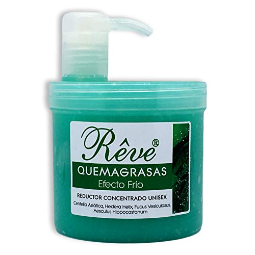 REVE Quemagrasas Efecto Frio - Gel de crema reafirmante adelgazante anticelulítica potente reductora de abdomen, caderas y glúteos para hombre y mujer de 500 ml.