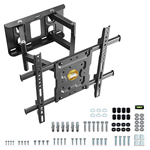 RICOO S7244, Soporte TV Pared, Giratorio, Inclinable, Televisión 32-65" (81-165cm) Brazo Universal, Televisor LED/LCD/Curvo, VESA 200x200-400x400