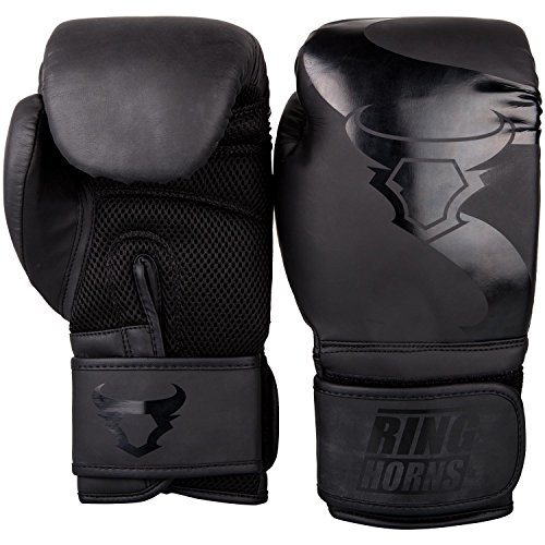 Ringhorns Charger Guantes de Boxeo, Unisex Adulto, Negro/Negro, 10oz