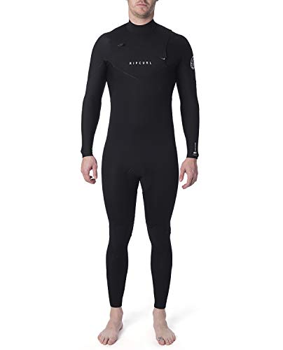 RIP CURL WSM9WM Dawn Patrol Perf Hombre 4/3 mm Steamer Traje Húmedo,Traje de Neopreno,Chest Zip,torácica Zip,Traje isotermico,2020,Black,M/178cm