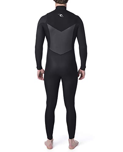 RIP CURL WSM9WM Dawn Patrol Perf Hombre 4/3 mm Steamer Traje Húmedo,Traje de Neopreno,Chest Zip,torácica Zip,Traje isotermico,2020,Black,M/178cm