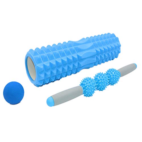 Rodillo Masaje Muscular Rodillo Masaje Roller Foam Rodillo Pilates Roller Rulo Masaje Muscular Foam Roll Rulo Pilates Blue,set2