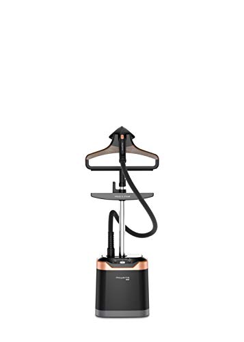 Rowenta IS8460D1 - Cepillo de vapor 1800 W, depósito 1,3 L, elimina arrugas, olores y desinfecta, listo en 45 seg, accesorio prendas delicadas y gruesas, tabla vertical cabezal XL con 5 accesorios