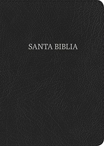 Rvr 1960 Biblia Compacta Letra Grande, Negro Piel Fabricada