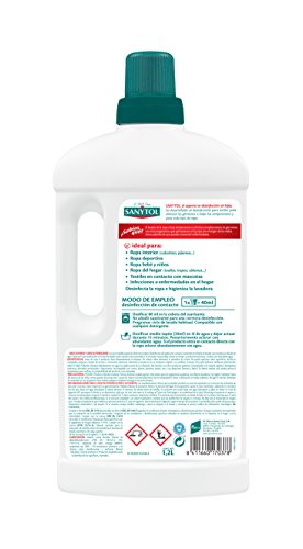 Sanytol - Desinfectante para Ropa sin Lejía - [Pack de 4 x1200ml]- Total: 4800 ml