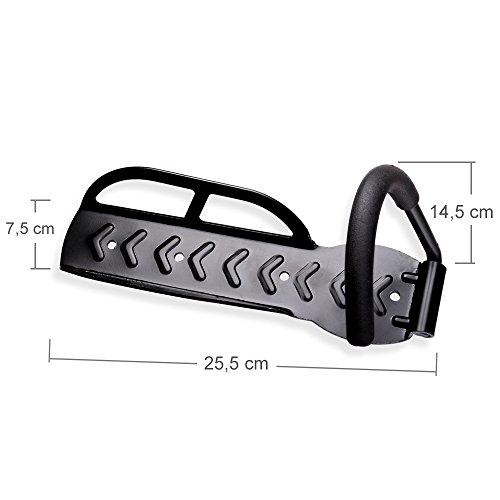 Schramm® Soporte de Pared para 2 Bicicletas Soporte de Pared para 2 Bicicletas Soporte de Pared para 2 Bicicletas Soporte de Pared para Bicicletas, Farbe:Schwarz