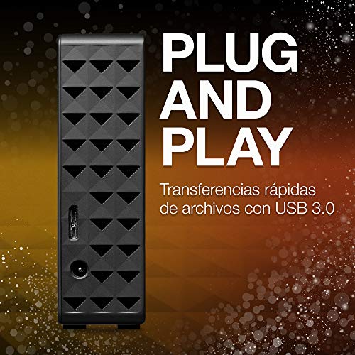 Seagate Expansion Desktop, 6 TB, Disco duro externo 3.5", HDD, USB 3.0 para PC, ordenador portátil y Mac (STEB6000403)