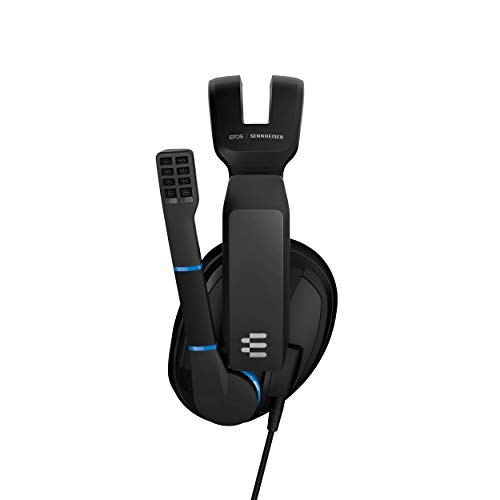 Sennheiser GSP 300 - Microauricular Cerrado para Gaming, Color Negro y Azul