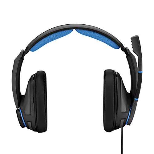 Sennheiser GSP 300 - Microauricular Cerrado para Gaming, Color Negro y Azul