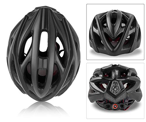 Shinmax Casco de Bicicleta con Visera Desmontable Casco de Ciclismo Sport Cascos de Bicicleta livianos para Hombres y Mujeres Protección de Seguridad Vial en Bicicleta