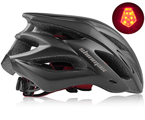 Shinmax Casco de Bicicleta con Visera Desmontable Casco de Ciclismo Sport Cascos de Bicicleta livianos para Hombres y Mujeres Protección de Seguridad Vial en Bicicleta