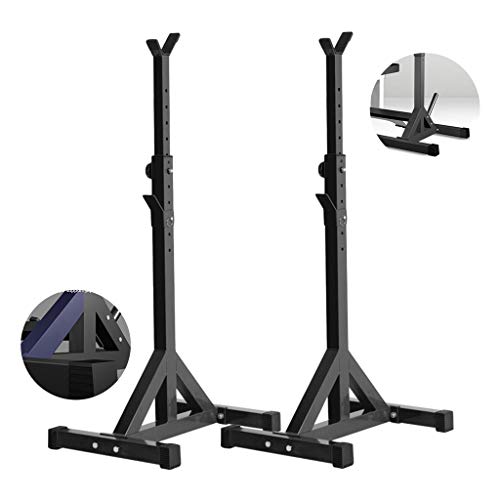 Silla de Fitness Jaula de Sentadillas hogar Barbell Rack Cama Peso Press de banca Equipo de la Aptitud Sencilla Jaula de Sentadillas Soporte del Marco Ajustable Bancos