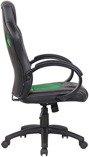 Silla Racing De Oficina Fire Estilo Deportivo I Silla Gaming Regulable En Altura & Giratoria I Silla Gamer con Ruedas Deslizantes I Color:, Color:Verde Claro