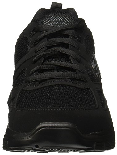 Skechers Burns 52635-bbk, Zapatillas para Hombre, Negro (Black 52635/Bbk), 42 EU