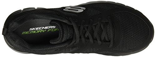 Skechers Burns 52635-bbk, Zapatillas para Hombre, Negro (Black 52635/Bbk), 42 EU