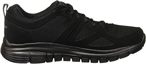 Skechers Burns 52635-bbk, Zapatillas para Hombre, Negro (Black 52635/Bbk), 42 EU