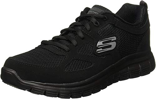 Skechers Burns 52635-bbk, Zapatillas para Hombre, Negro (Black 52635/Bbk), 42 EU