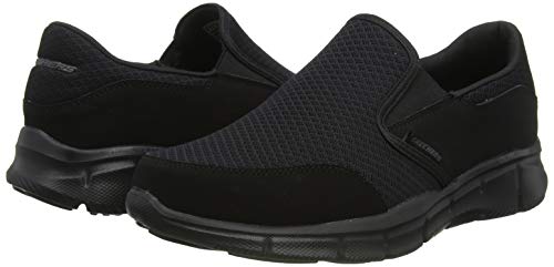 Skechers Equalizer Persistent, Zapatillas para Hombre, Negro (Black), 45 EU