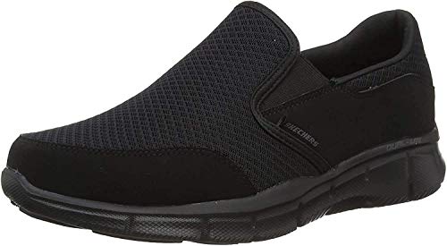 Skechers Equalizer Persistent, Zapatillas para Hombre, Negro (Black), 45 EU