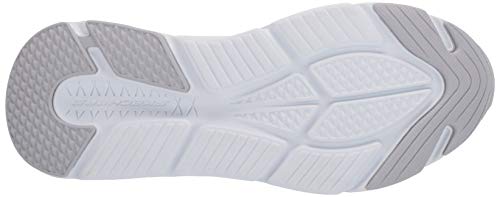 Skechers MAX Cushioning Elite-Step Up, Zapatillas para Mujer, Blanco (White Leather/Silver Trim WSL), 36 EU