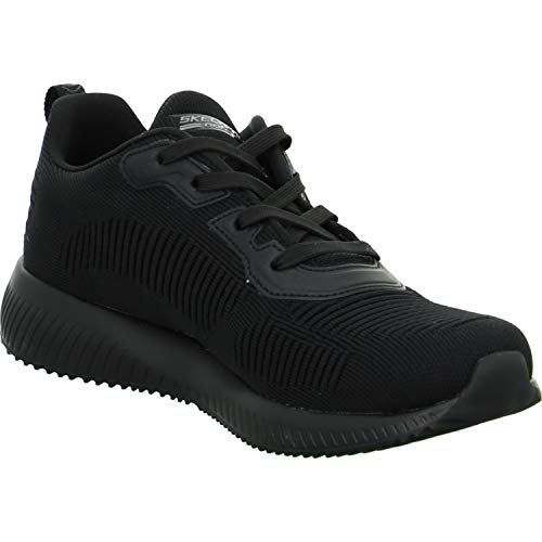 Skechers Women's BOBS Squad-Tough Talk Sneakers, Black (Black Engineered Knit/Trim BBK), 5 UK 38 EU