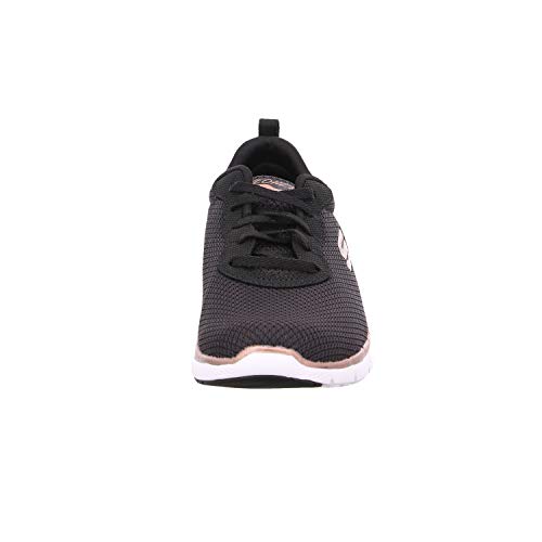 Skechers Women's Flex Appeal 3.0-first Insight Trainers, Black (Black Mesh/Rose Gold Trim Bkrg), 6 UK (39 EU)