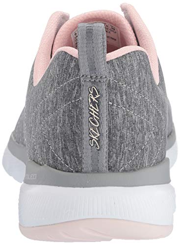 Skechers Women's Flex Appeal 3.0-INSIDERS Trainers, Grey (Grey Light Pink Gylp), 6 UK 39 EU