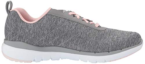 Skechers Women's Flex Appeal 3.0-INSIDERS Trainers, Grey (Grey Light Pink Gylp), 6 UK 39 EU