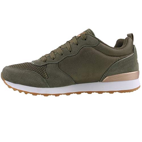 Skechers Women's RETROS-OG 85-GOLDN GURL Trainers, Verde (Olive Suede/Nylon/Mesh/Rose Gold Trim Old),  5 UK (38 EU)