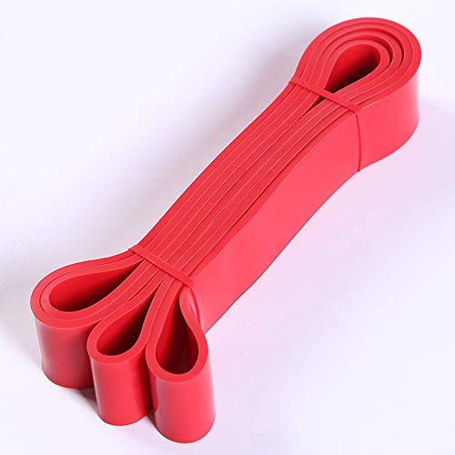 SLFC Banda de resistencia para dominadas, entrenamiento de cuerpo completo, bucle para yoga, pilates, crossfit, estiramiento, tonificación muscular, levantamiento de potencia, RB-D, rojo, large