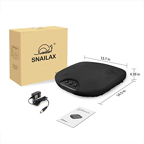 Snailax 2 en 1 masajeador de pies Shiatsu con calor, nudos de masaje flexibles para todos los tamaños de pies, calentador de pies, analgésico eléctrico